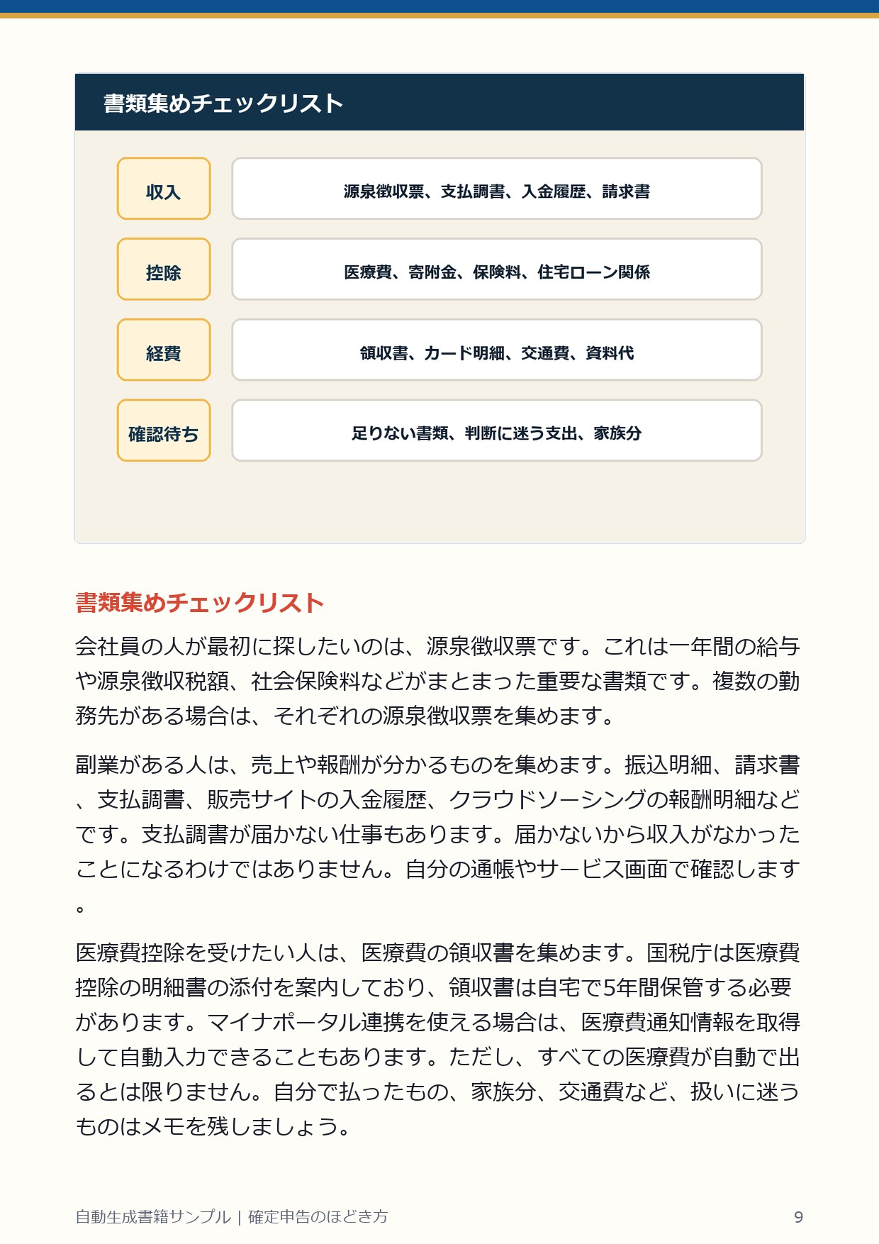 自動生成書籍ページ 9