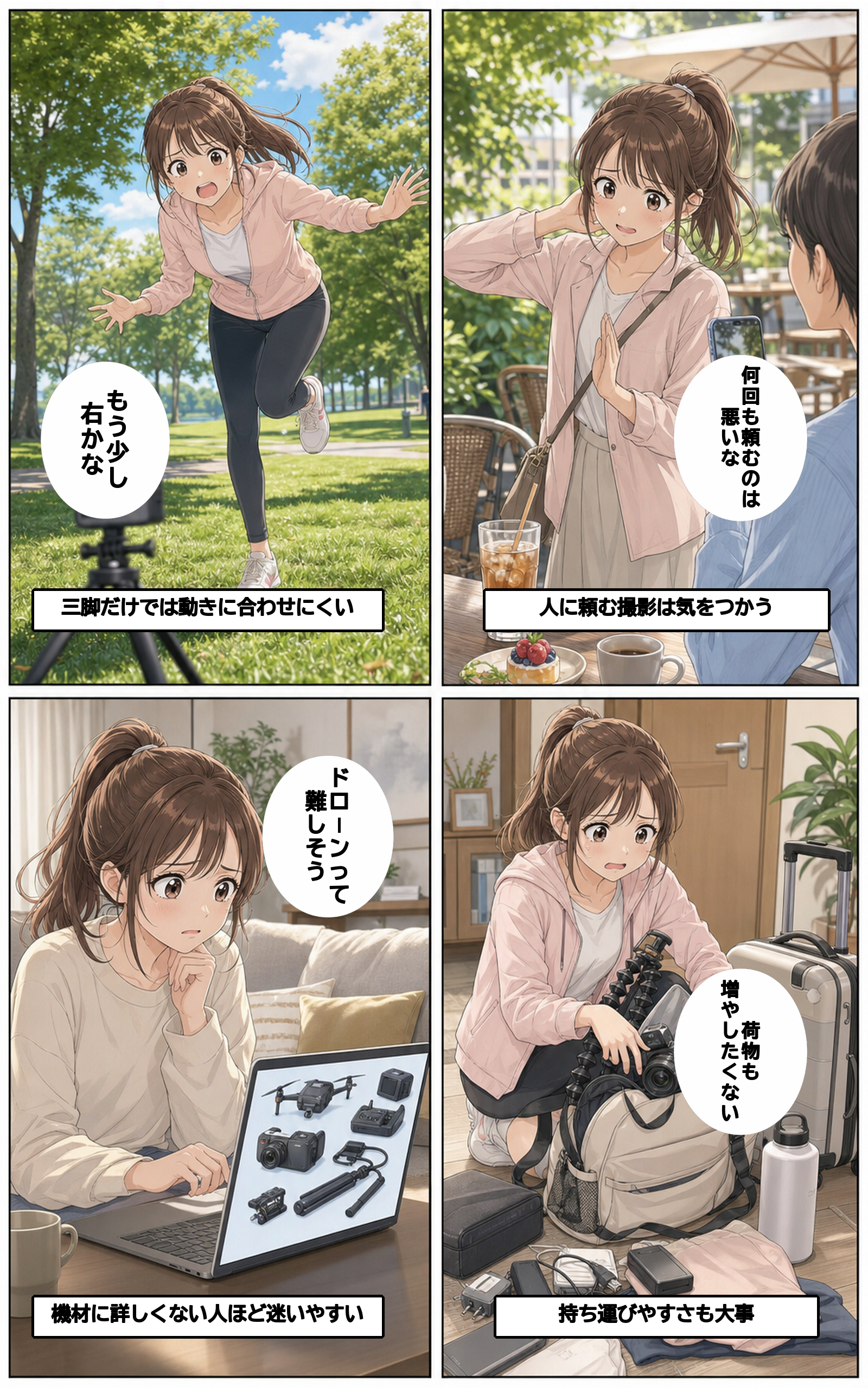 AIエージェントで自動生成した広告漫画の2ページ目
